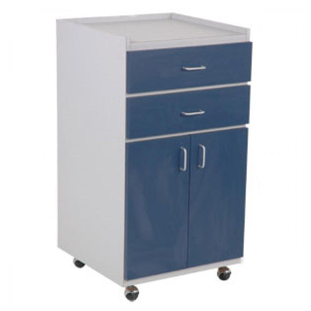 Medcare 2 Drawers, 2 Doors Mobile Supply Cabinet