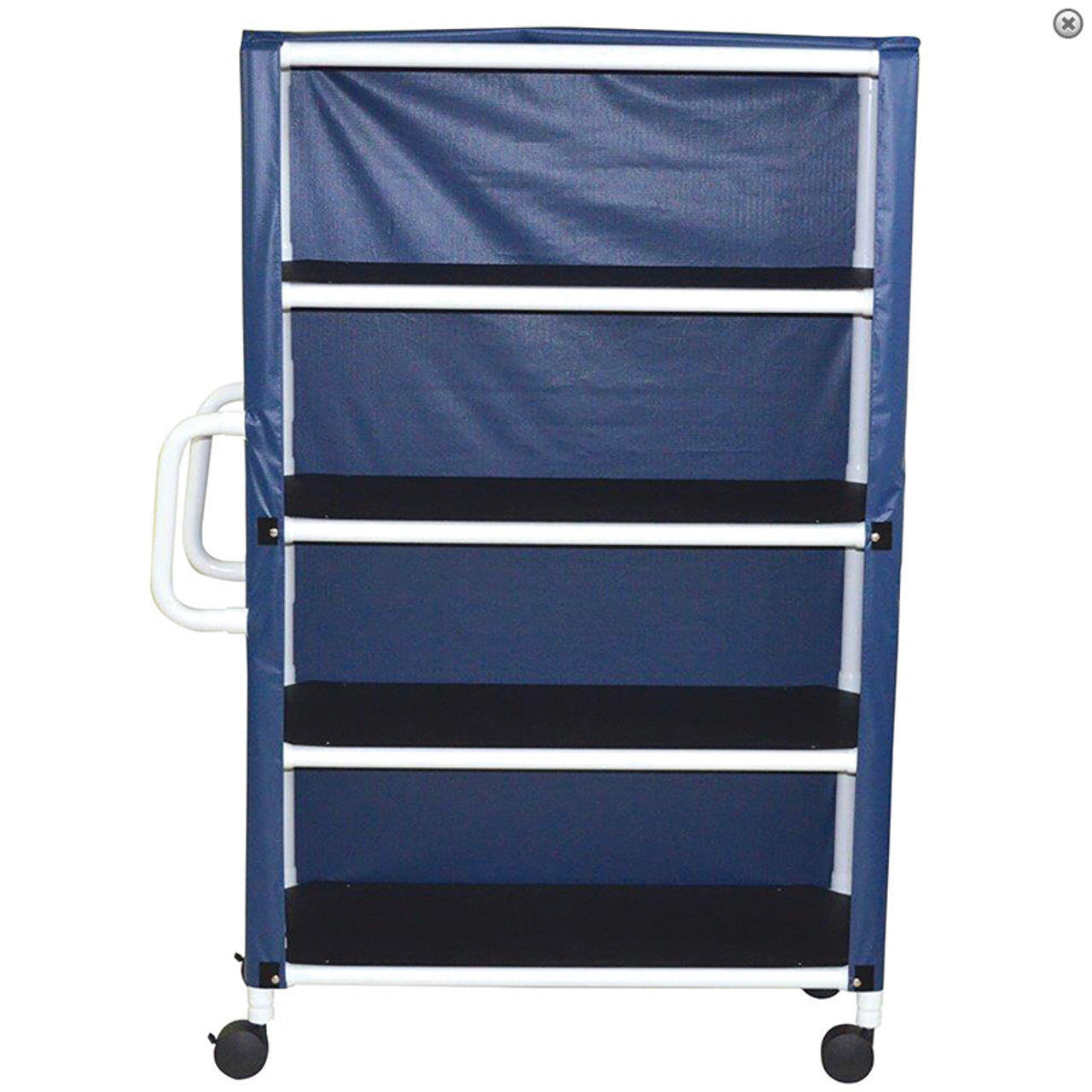 MJM 4-Shelf Linen Cart, 125 lb. Capacity