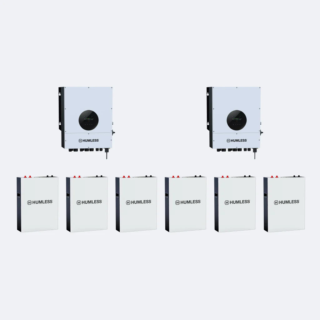 Humless IP65 Wall-Mountable Batteries with 6kW Universal Inverter