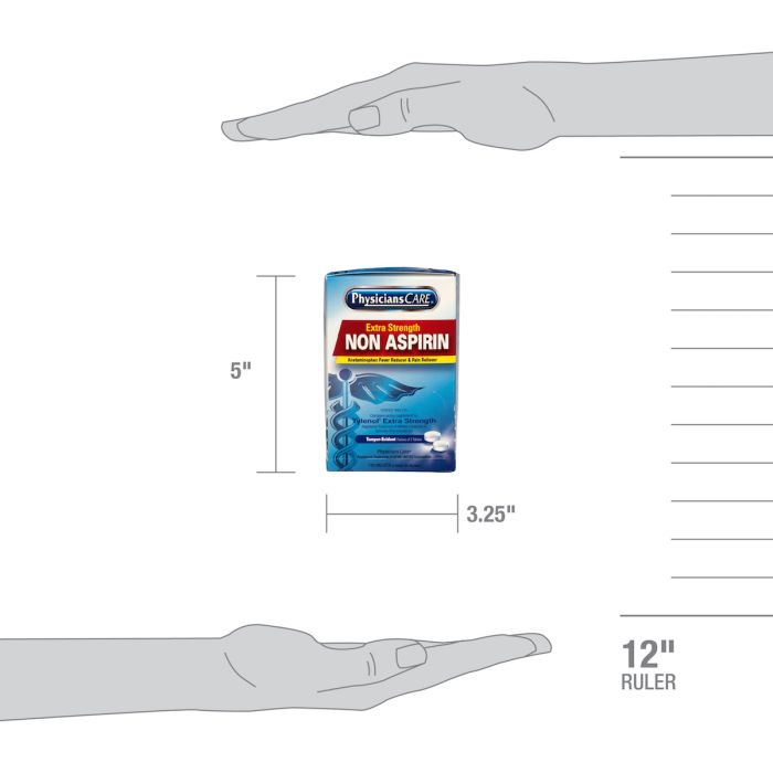 First Aid Only PhysiciansCare Non-Aspirin 125 x 2 per Box
