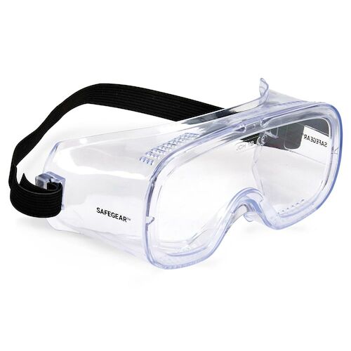 J. J. Keller SAFEGEAR Direct Vent Safety Goggles - Clear Frame, Clear Lens
