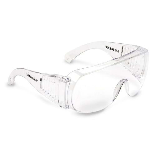 J. J. Keller SAFEGEAR Over-The-Glasses Safety Glasses - Clear Frame, Clear Lens