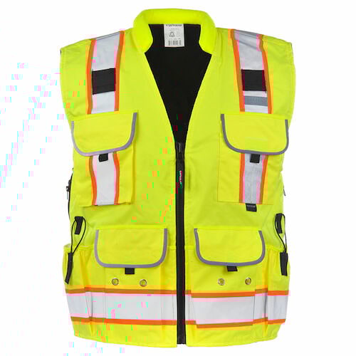 J. J. Keller SAFEGEAR Reversible Fleece-Lined Winter Vest Type R Class 2