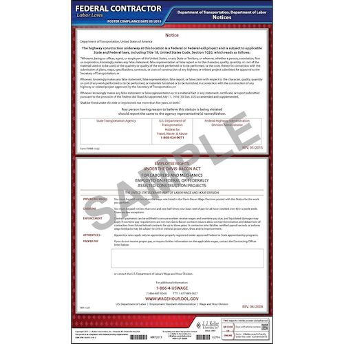 J. J. Keller Federal-Aid Highway Project Poster - English