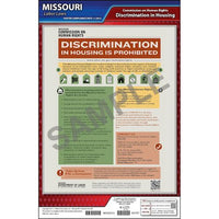 J. J. Keller Missouri Discrimination in Housing Poster - Laminated