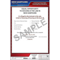 J. J. Keller New Hampshire Fair Housing Poster - Laminated