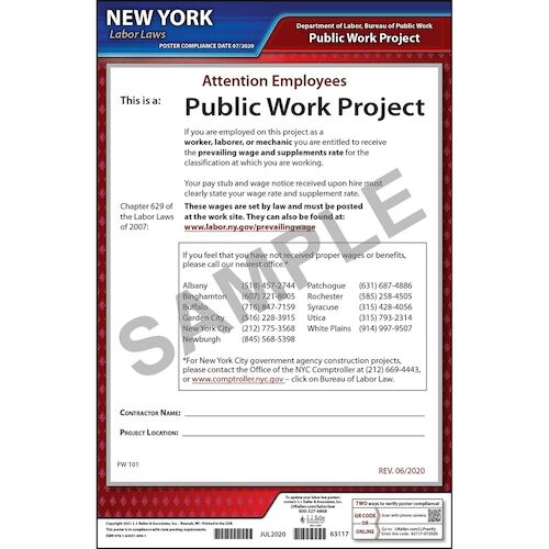 J. J. Keller New York Public Work Project Poster - Laminated