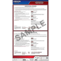 J. J. Keller Oregon Notice to Agricultural Employees Poster - Laminated