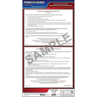 J. J. Keller Pennsylvania Construction Workplace Misclassification Act Poster - Laminated