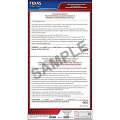 J. J. Keller Texas First Responder Liaison Poster - Laminated