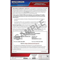 J. J. Keller Wisconsin Retaliation Protection for Health Care Workers Poster - Laminated