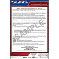 J. J. Keller West Virginia Nurses Overtime and Patient Safety Act Poster - Laminated