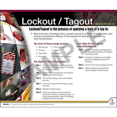 J. J. Keller Lockout Tagout Instructional Chart