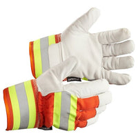 J. J. Keller SAFEGEAR Goatskin Hi-Vis Leather Gloves