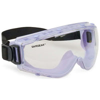 J. J. Keller SAFEGEAR Adjustable Molded Safety Goggles - Clear Frame, Clear Lens