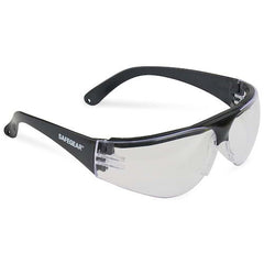 J. J. Keller SAFEGEAR Brow Protection Safety Glasses - Black Frame, Clear Lens