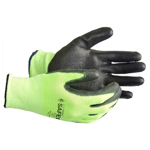 J. J. Keller SAFEGEAR Polyurethane Dipped Cut Level A3 Gloves