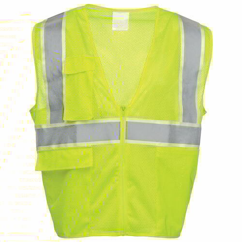 J. J. Keller SAFEGEAR Safety Vest Type R Class 2 with Glow in the Dark Safety Tape
