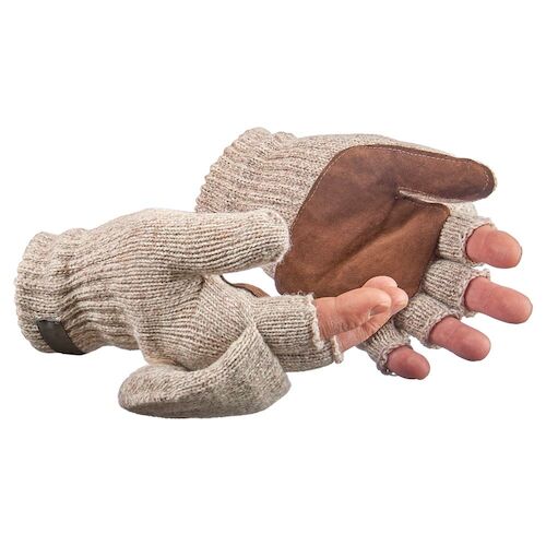 J. J. Keller SAFEGEAR Fingerless Flip-Top Mittens