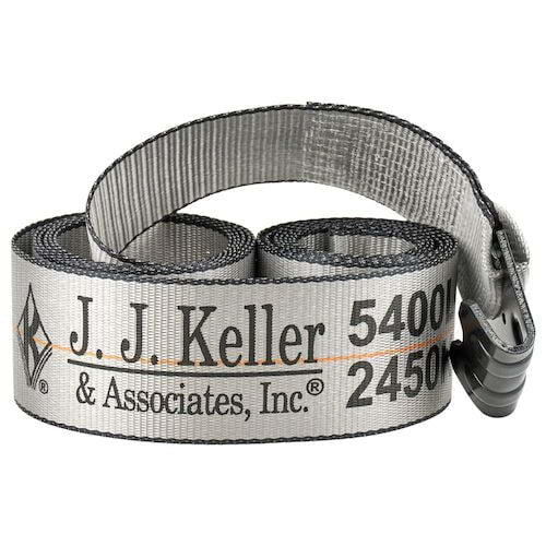 J. J. Keller Premium Heavy-Duty Winch Straps w/ Flat Hook- 4" x 18'