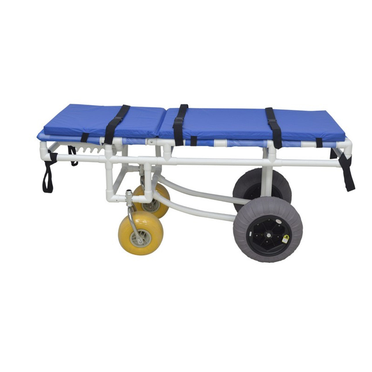 MJM All Terrain Stretcher with Non-Corrosive Wheel Bearings