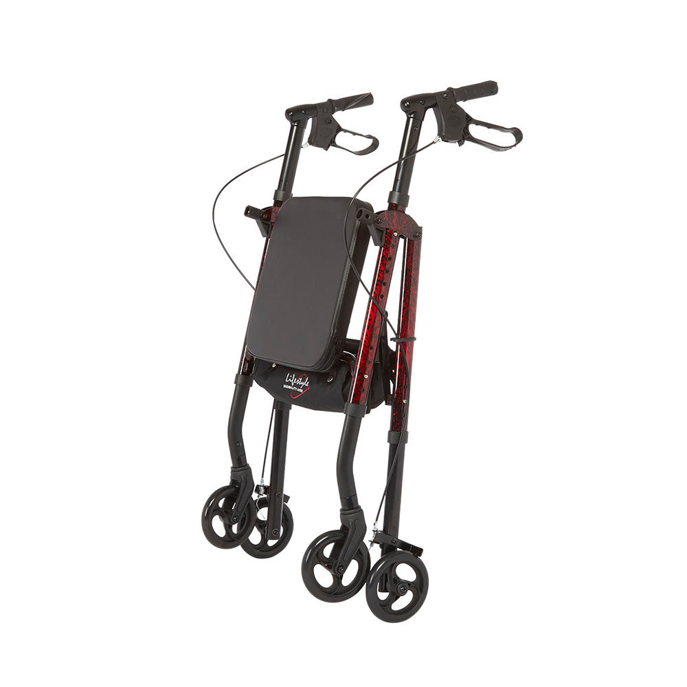 Rhythm Healthcare Royal Universal Aluminum 4-Wheel Rollator with Universal Height Adjustment