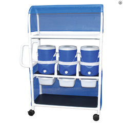 MJM Hydration Cart with Three 5 Gallon Water Coolers