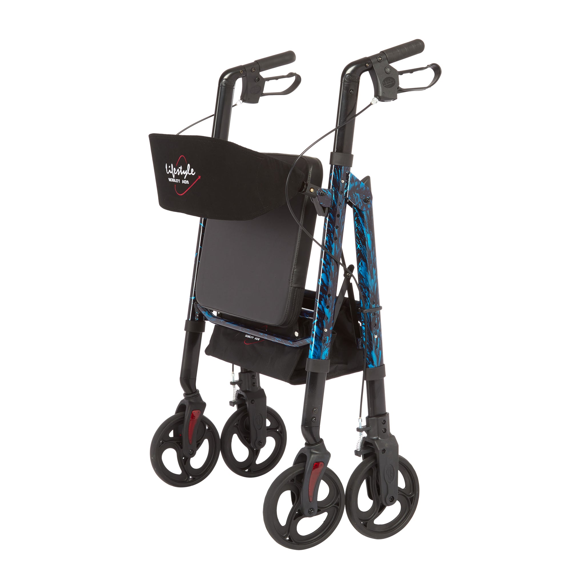 Rhythm Healthcare Regal Bariatric Aluminum 4 Wheel Rollator with Universal Height Adjustment