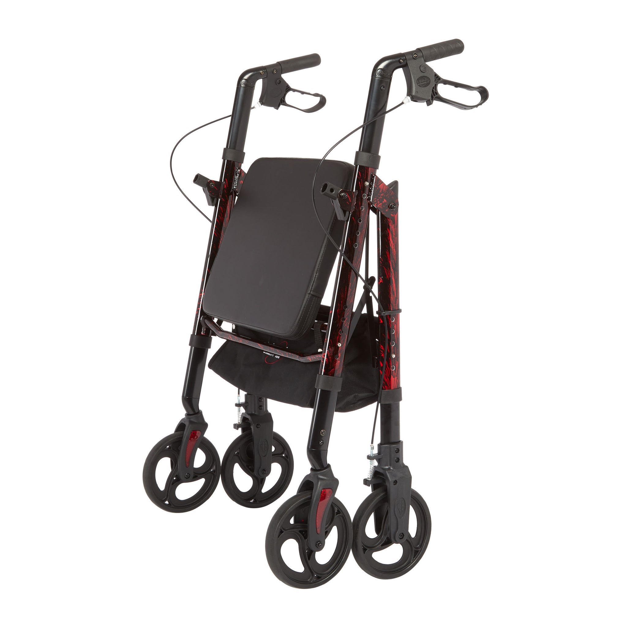 Rhythm Healthcare Regal Bariatric Aluminum 4 Wheel Rollator with Universal Height Adjustment