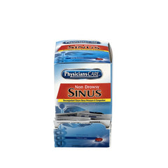 First Aid Only PhysiciansCare Non-Drowsy Sinus Decongestant Medication, 50 Count