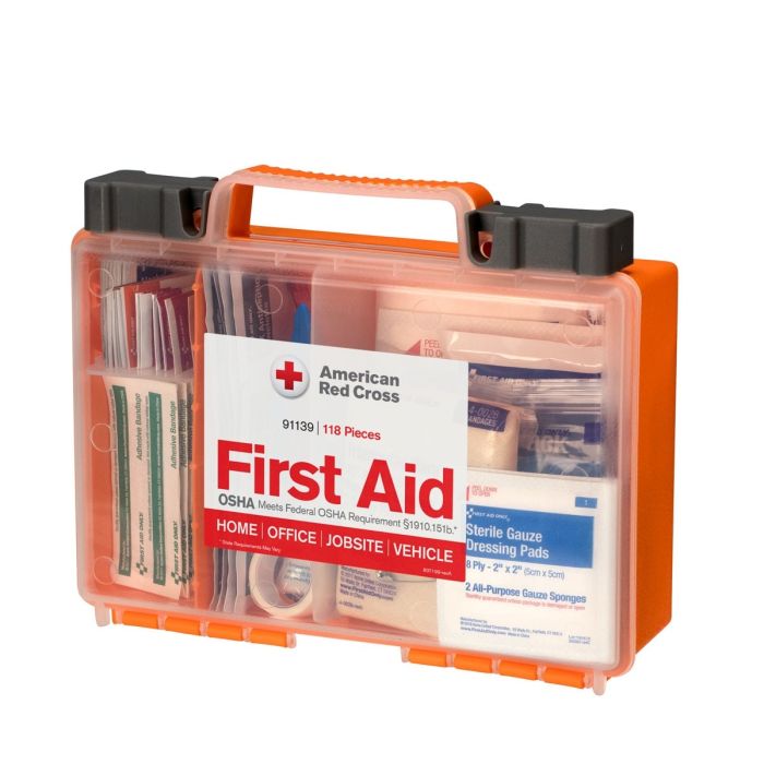 First Aid Only 25-Person Clear Front Plastic First Aid Kit