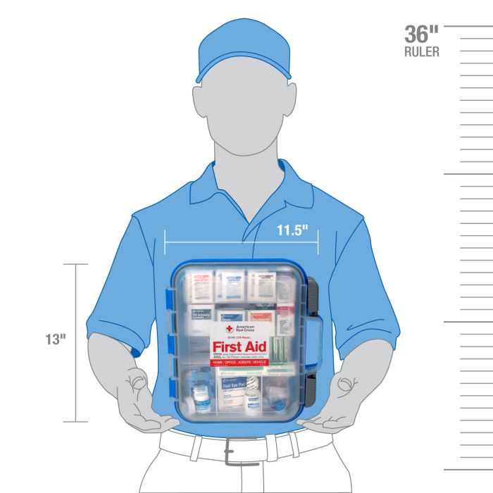First Aid Only 50 Person ANSI A+ Clear Front Plastic First Aid Kit