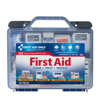 First Aid Only 322-Piece Clear Cover Intermediate First Aid Kit without Flashlight