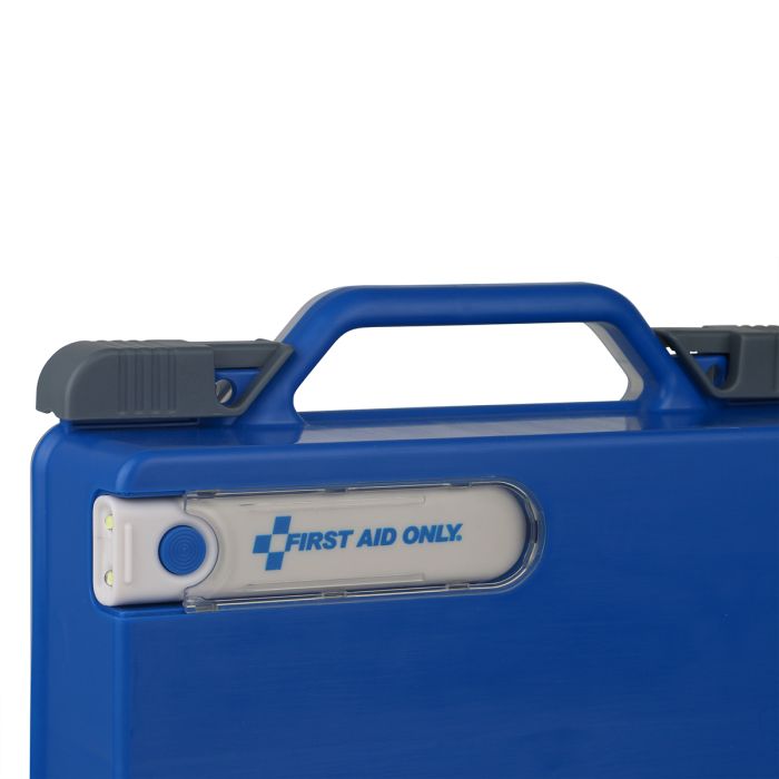 First Aid Only 322-Piece Clear Cover Intermediate First Aid Kit with Flashlight