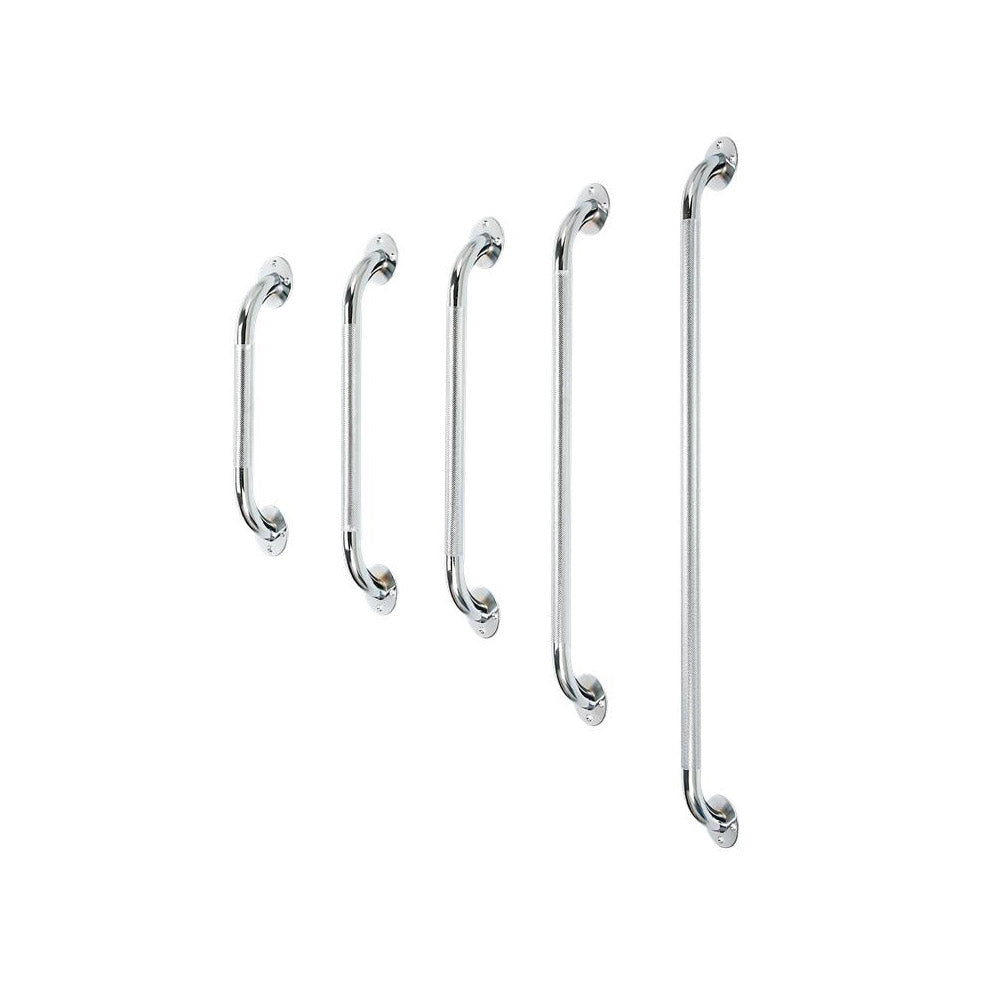 Rhythm Healthcare Chrome Plated Steel Grab Bar with Knurled Grip