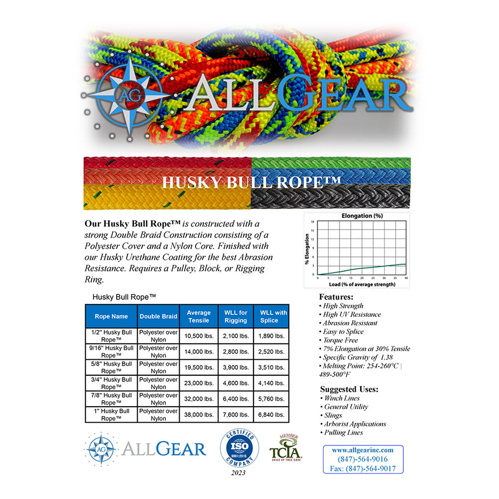 All Gear Husky Bull Rope⢠Composite Rigging Line