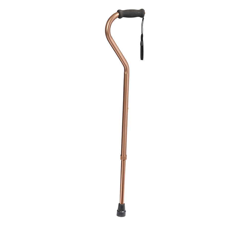 Rhythm Healthcare Aluminum Adjustable Offset Walking Cane