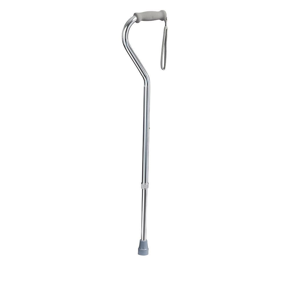 Rhythm Healthcare Aluminum Adjustable Offset Walking Cane
