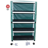 MJM Echo 4-Shelf Utility Linen Cart