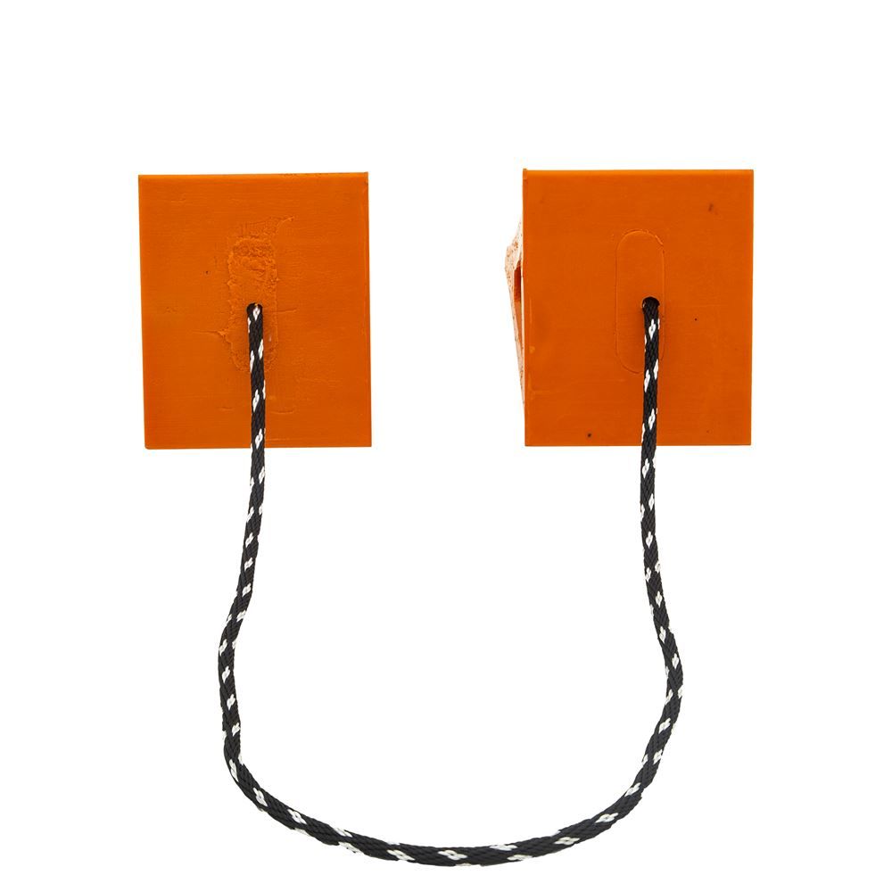 Elasco 7" Vehicle Wheel Chock with Eye Hook & Rope