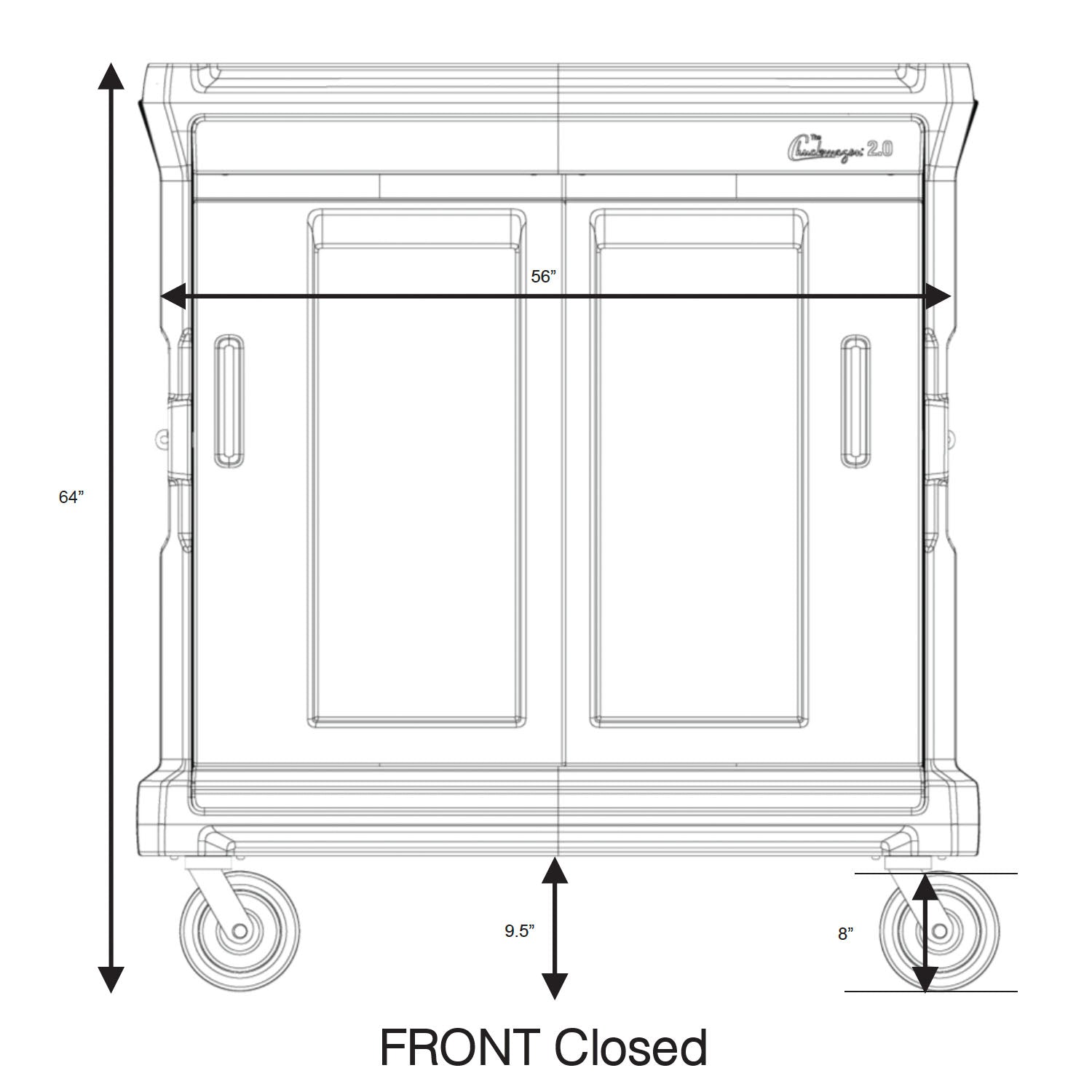 Cortech Chuckwagon Delivery Cart, 1000 lbs. Capacity