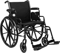 McKesson Wheelchair, Swing Away Foot Leg Rest, Desk Length Arms Flip Back, 20 in Seat, 300 lbs Weight Capacity