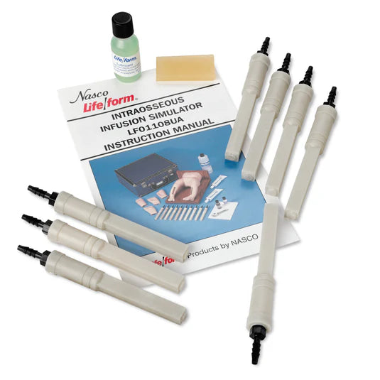 Life/form Intraosseous Bone Replacement Kit for Infant IO Simulators (Pack of 10)