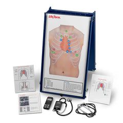 Heartsmart Life/form Anterior Auscultation Practice Board with Case and SmartScope
