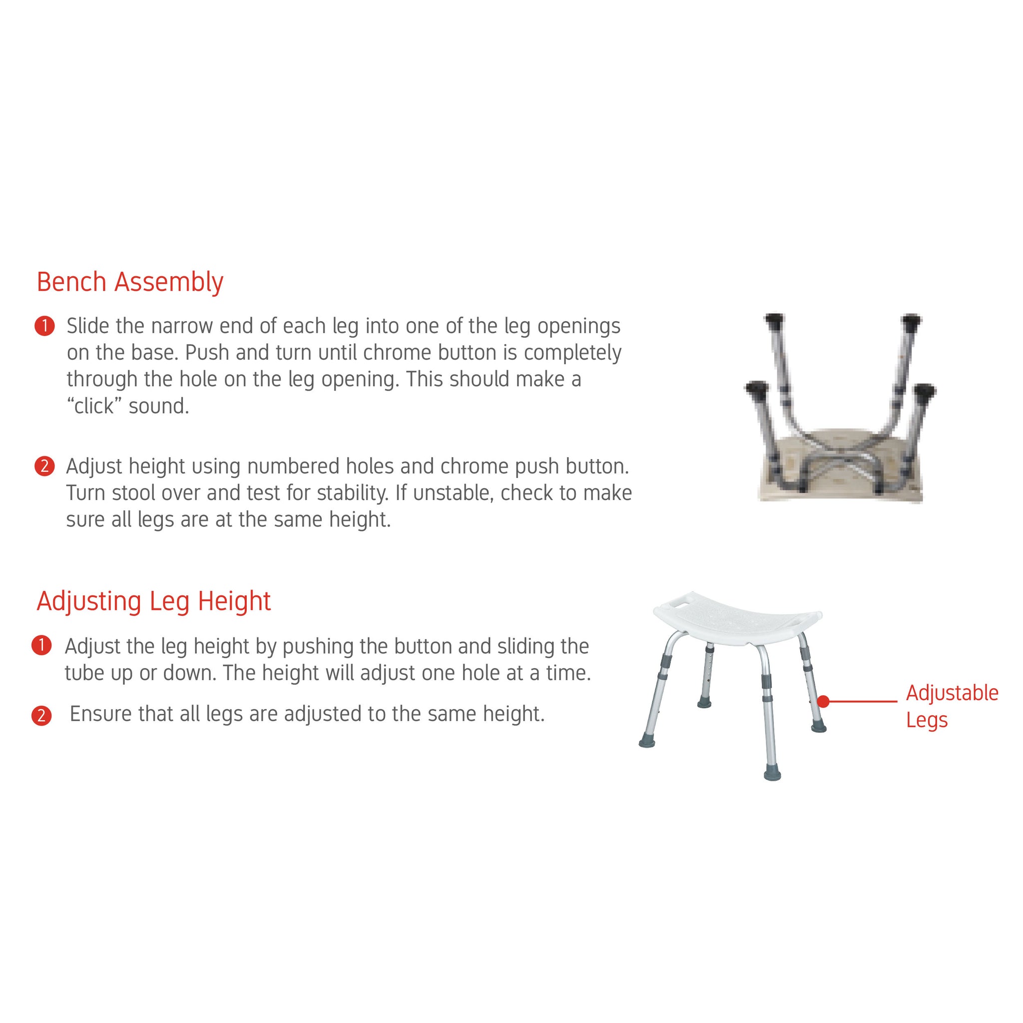 Rhythm Healthcare Deluxe Aluminum Shower Chair