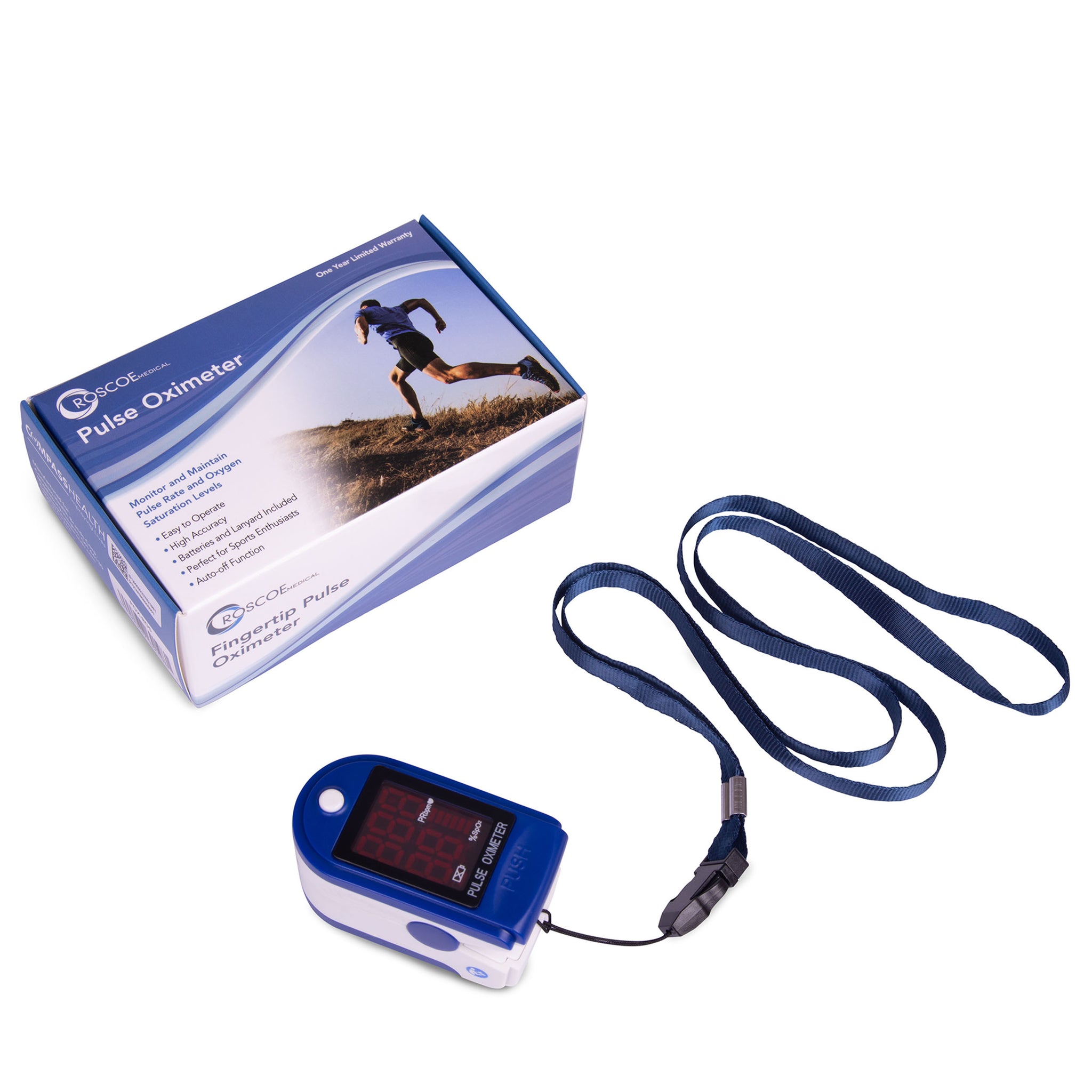 Compass Health Roscoe Fingertip Pulse Oximeter
