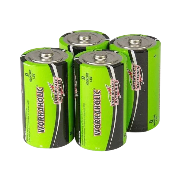 Heartsmart Battery, D-Cell, Trainer, LPCR2 (Pack of 4)