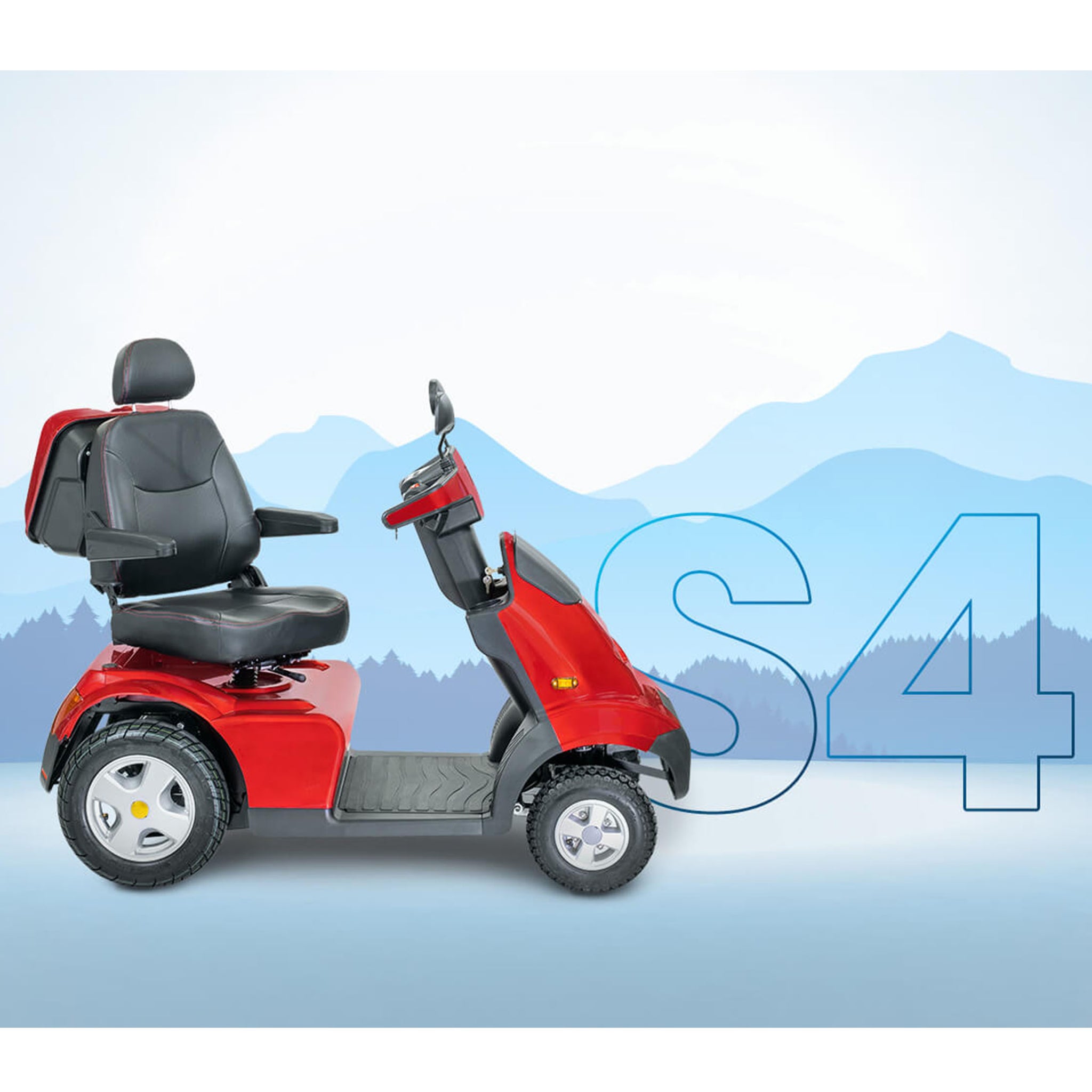 Afikim Afiscooter S4 R Standard 4-Wheel Mobility Scooter with 11mph Speed