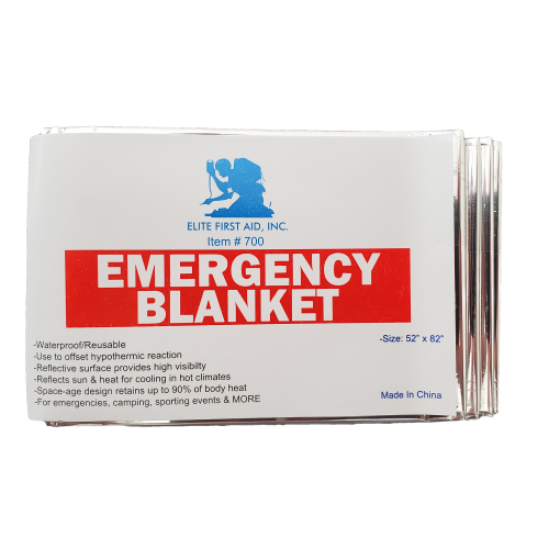 Elite First Aid Silver Metalized Emergency Blanket