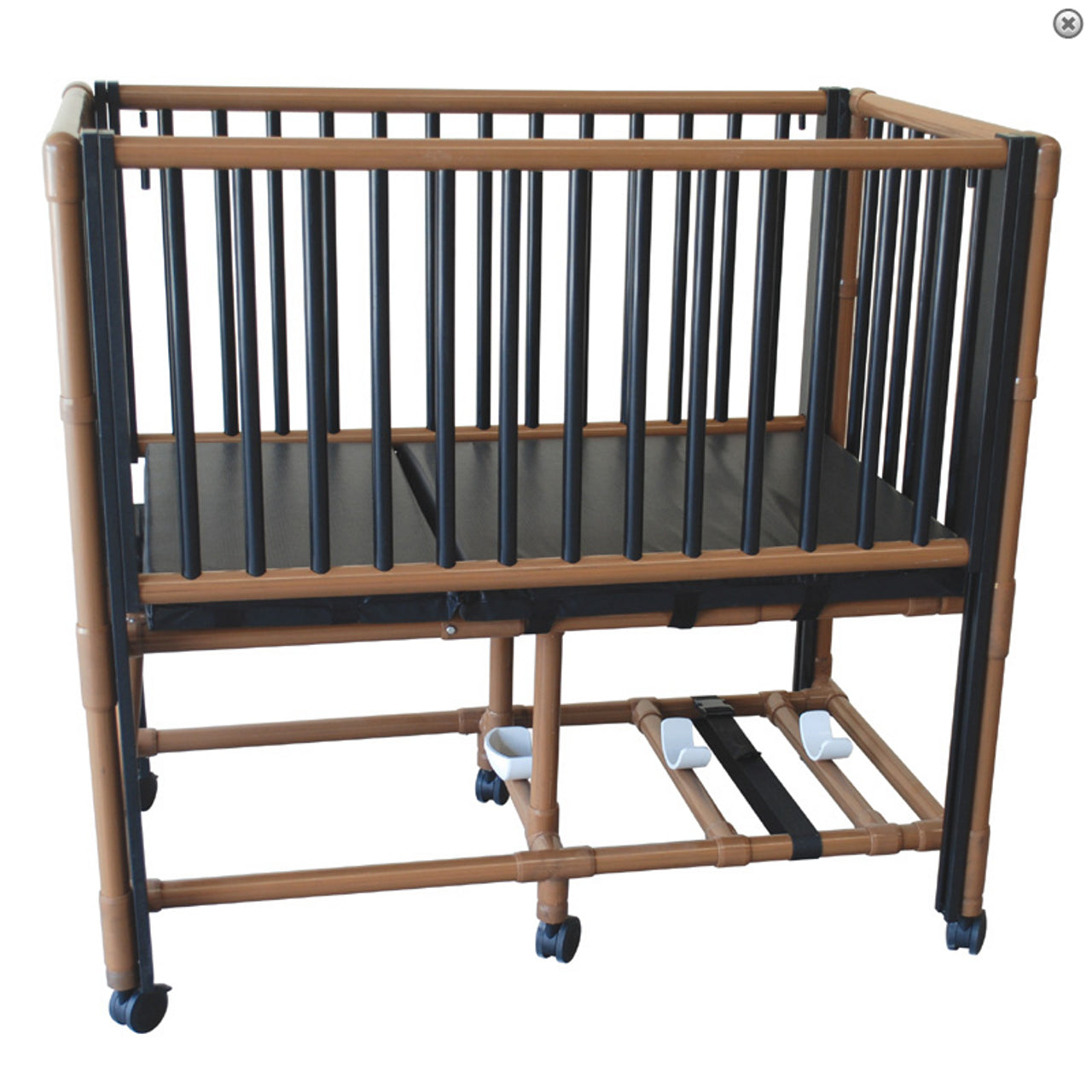 MJM Wood Tone Color Pedi-Crib Bed, 150 lb Capacity